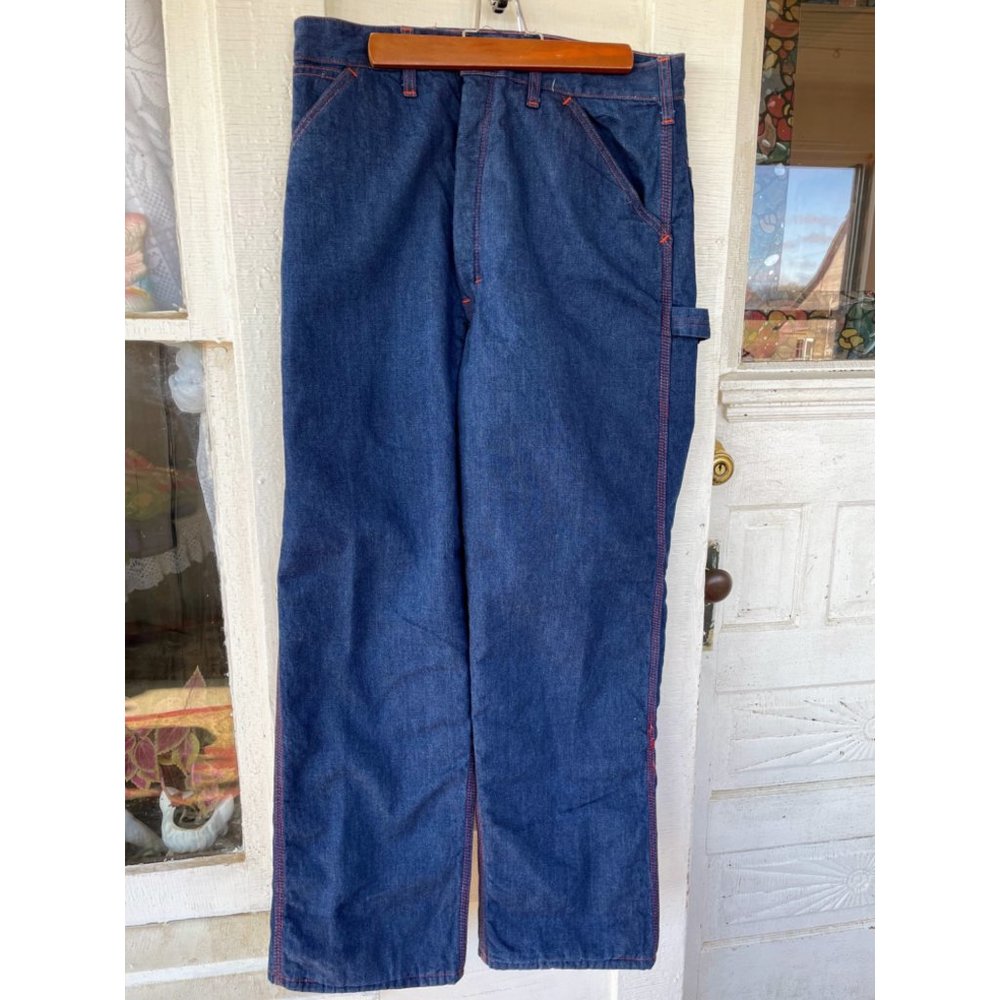 Vintage Montgomery Wards Mens Insulated Jeans 1960s 33/29